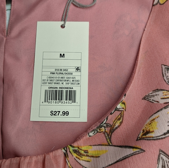 a.n.d eawy floral chiffon lined sleeveless dress - NWT - Picture 8 of 10